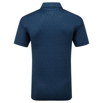 FootJoy Painted Floral Lisle Golf Polo - Navy - main image