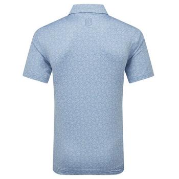 FootJoy Painted Floral Lisle Golf Polo - Storm - main image