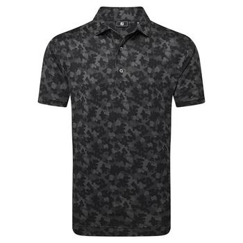 FootJoy Pop Camo Lisle  Mens Shirt - Black - main image