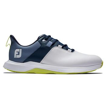 FootJoy ProLite Mens Golf Shoes - White/Navy/Lime - main image