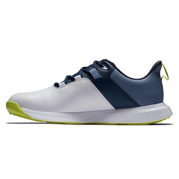 FootJoy ProLite Mens Golf Shoes - White/Navy/Lime - main image