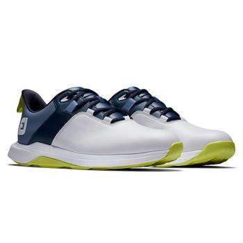 FootJoy ProLite Mens Golf Shoes - White/Navy/Lime - main image