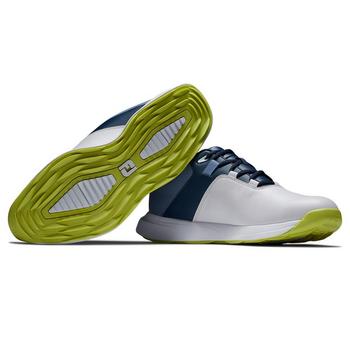 FootJoy ProLite Golf Shoes - White/Navy/Lime - main image