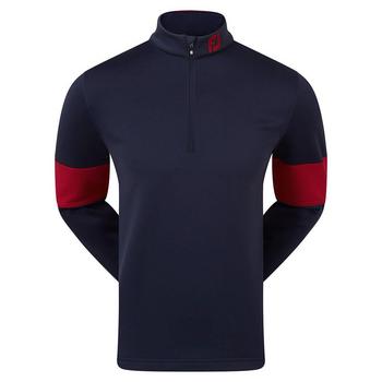 FootJoy Ribbed Chillout XP Golf Sweater - Navy/Red - main image