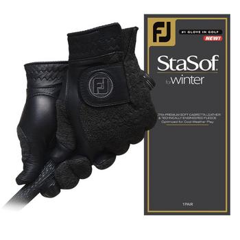 Gold Gear Direct - FootJoy StaSof Winter Golf Gloves Pair - Black