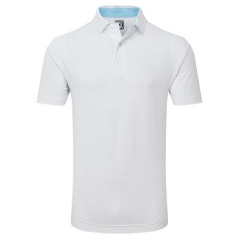 FootJoy Stretch Lisle Dot Print Golf Polo - White - main image