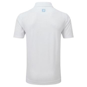 FootJoy Stretch Lisle Dot Print Golf Polo - White - main image