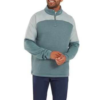 FootJoy ThermoSeries Jacquard Golf Midlayer - Grey/Green - main image
