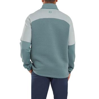 FootJoy ThermoSeries Jacquard Golf Midlayer - Grey/Green - main image