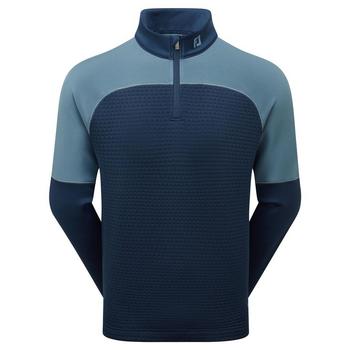 FootJoy ThermoSeries Jacquard Golf Midlayer - Navy/Slate - main image
