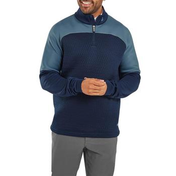 FootJoy ThermoSeries Jacquard Golf Midlayer - Navy/Slate - main image