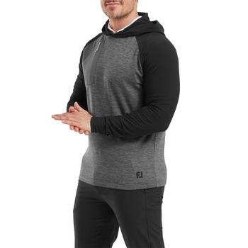 FootJoy ThermoSeries Pullover Golf Hoodie - Charcoal/Black - main image