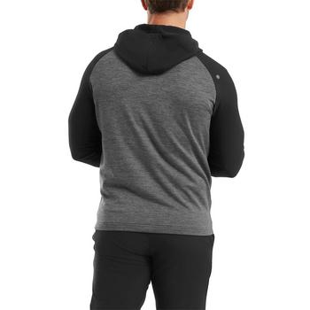 FootJoy ThermoSeries Pullover Golf Hoodie - Charcoal/Black - main image