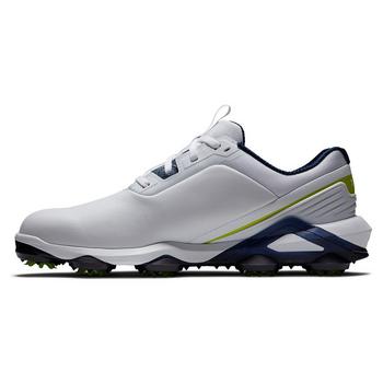 FootJoy Tour Alpha 2.0 Mens Golf Shoes - White/Navy/Lime - main image