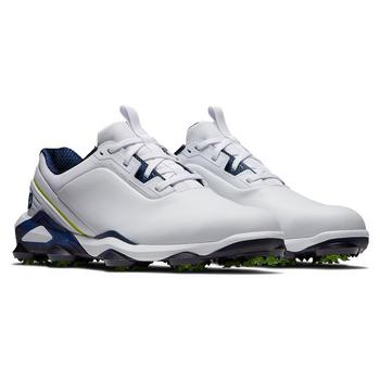FootJoy Tour Alpha 2.0 Mens Golf Shoes - White/Navy/Lime - main image