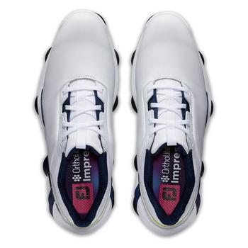 FootJoy Tour Alpha 2.0 Mens Golf Shoes - White/Navy/Lime - main image