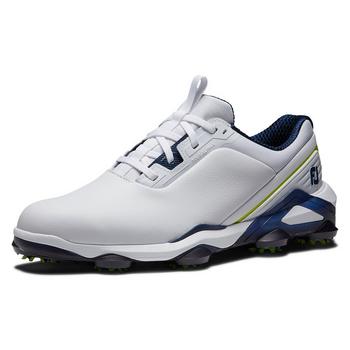 FootJoy Tour Alpha 2.0 Mens Golf Shoes - White/Navy/Lime - main image