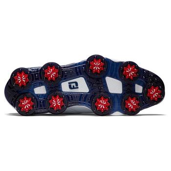 FootJoy Tour Alpha 2.0 Triple BOA Mens Golf Shoes - White/Navy/Red - main image