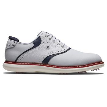 FootJoy Traditions Limited Edition Golf Shoe - White/Navy/Red - main image