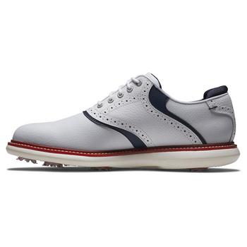 FootJoy Traditions Limited Edition Golf Shoe - White/Navy/Red - main image
