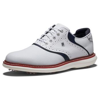 FootJoy Traditions Limited Edition Golf Shoe - White/Navy/Red - main image