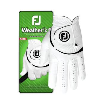 FootJoy 2024 WeatherSof Mens White Golf Glove - Multi-Buy Offer - main image