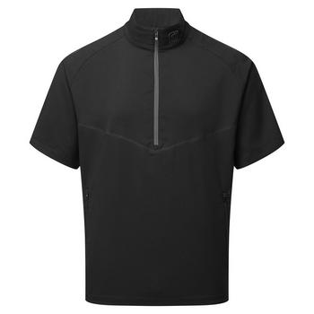 FootJoy Zephyr Short Sleeve Golf Windshirt - Black - main image