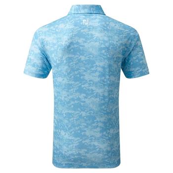 Footjoy-Cloud-Camo-Lisle-Golf-Polo-Shirt-true-blue-back - main image