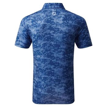 Footjoy-Cloud-Camo-Lisle-Golf-Polo-Shirt-twilight-blue-back - main image