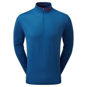 FootJoy Tonal Print Knit Chill Out Golf Sweater Twilight Blue