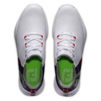 FootJoy Fuel Golf Shoes - White/Navy/Lime - main image