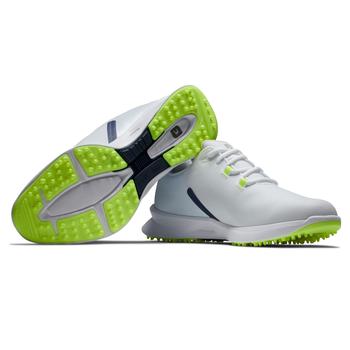 Footjoy Fuel Sport Golf Shoes - White/Navy/Green