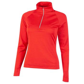 Gold Gear Direct - Galvin Green Dina Insula Ladies Half Zip Pullover - Red