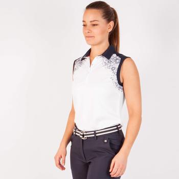Galvin Green Meja Ventil8+ Ladies Sleeveless Shirt - White/Navy - main image