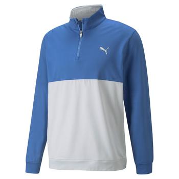 Puma Gamer Colourblock 1/4 Zip Golf Sweater - Blue - main image