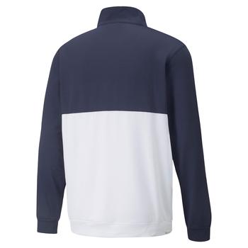 Puma Gamer Colourblock 1/4 Zip Golf Sweater - Navy - main image