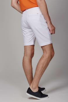 Calvin Klein Genius 4-Way Stretch Golf Shorts - White model back - main image