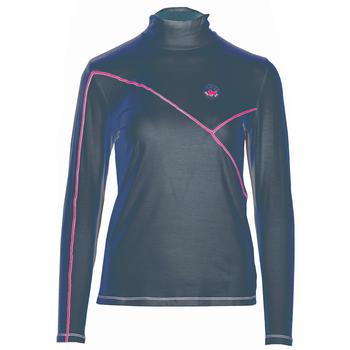 Girls Golf Long Sleeve Polo Shirt Lovely Blue