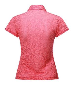 Swing Out Sister Girls Little Rose Burn Out Cap Sleeve Shirt - Red back - main image