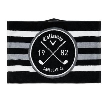 Callaway Golf Cart Towel 16x24 - Black/White/Charcoal