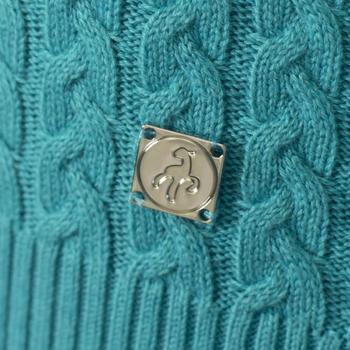 Green Lamb Brid Cable Sweater - Lagoon logo - main image