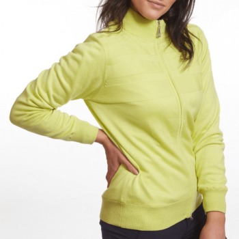 Green Lamb Gabriella Windbarrier Golf Cardigan - Limeade - main image