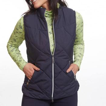 Green Lamb Juliet Quilted Golf Gillet - Navy - main image