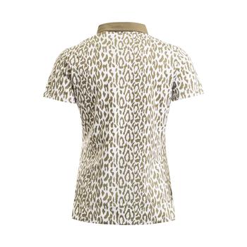 Green Lamb Frances Printed Golf Polo Shirt - Khaki - main image