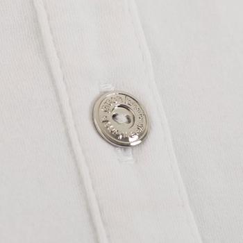 Green Lamb Paige Jersey Knit Golf Polo Shirt - White/Navy Detail Main