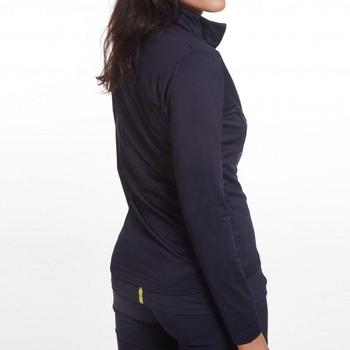 Green Lamb Renata Full Zip Stripe Golf Top - Navy - main image