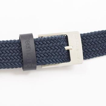 Green Lamb Womens Desiree Stretch Belt Navy Clip Main - main image