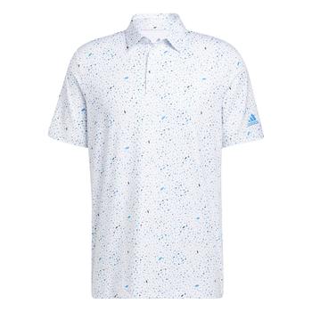 adidas Flag Print Golf Polo Shirt - Blue Rush - main image