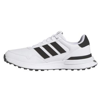 adidas S2G Leather Spikeless Golf Shoes - White/Core Black/White - main image