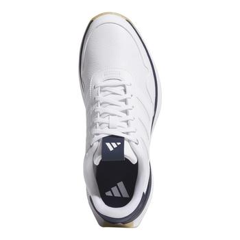 adidas S2G Leather Spikeless Golf Shoes - White/White/Collegiate Navy - main image